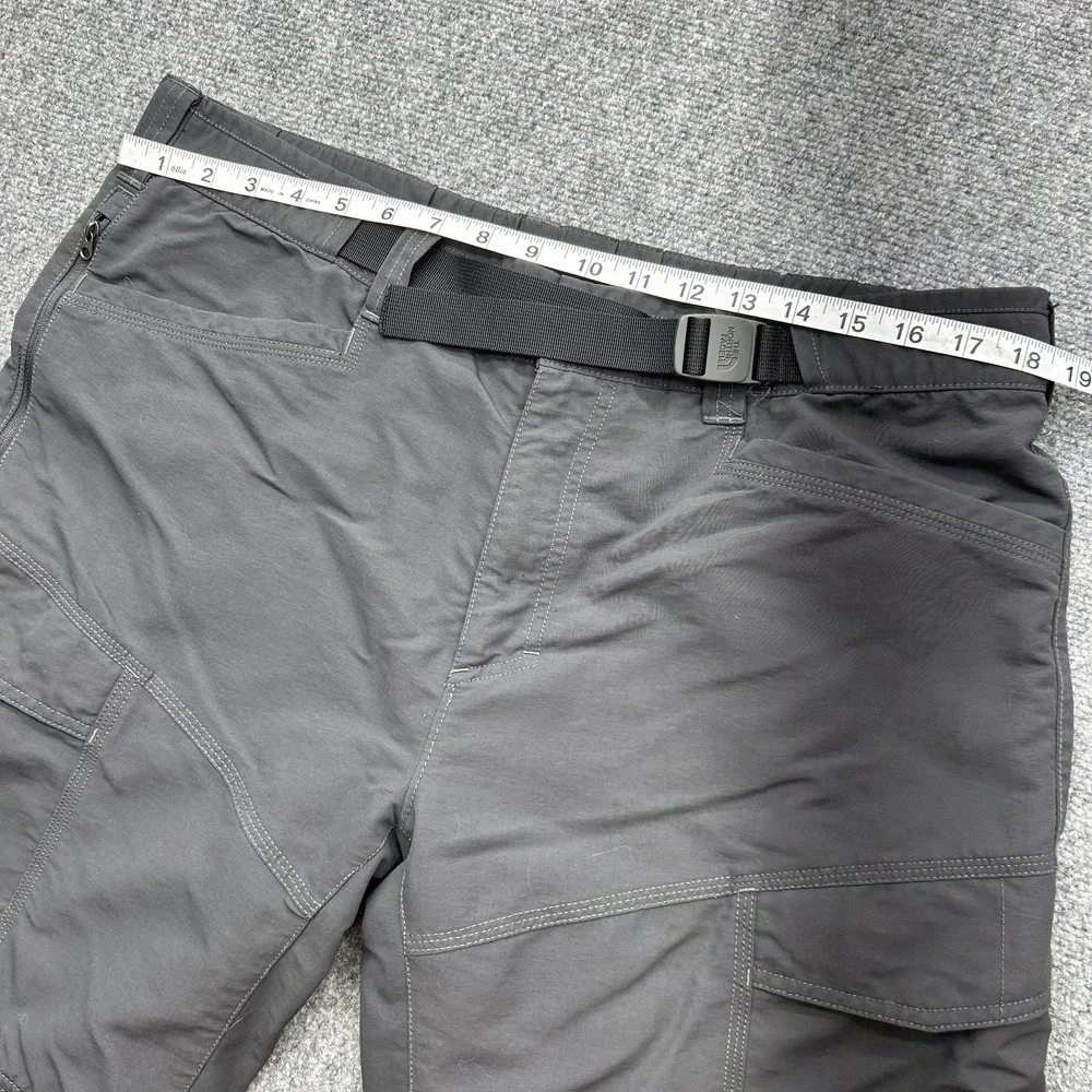 The North Face Pants Mens Large Gray Cargo Convertible Hiking Zip Off Nylon
